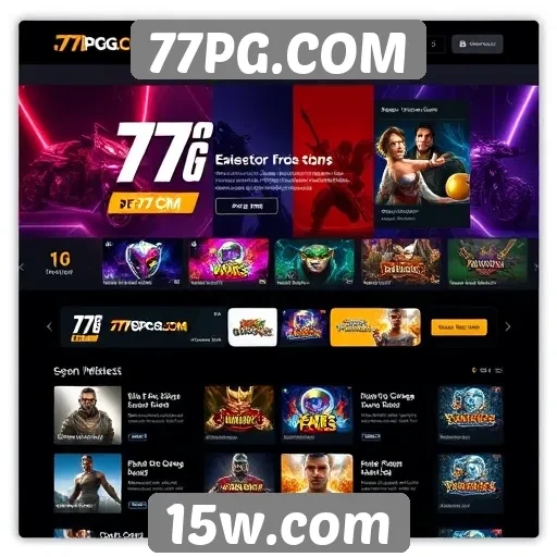 Interface do usuário no 77PG.COM é intuitiva